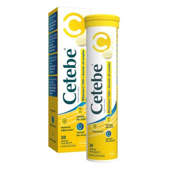 Zestaw Cetebe Immuno Boost + Witamina C 1000+Acerola+B-complex + Witamina C 500 mg