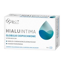 DOZ PRODUCT HialuIntima, nawilżające globulki dopochwowe, 10 szt.