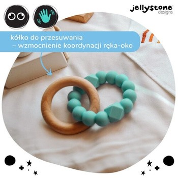 Jellystone Designs, księżycowy gryzak, miętowy, 1 szt.