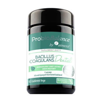 Aliness ProbioBalance, Bacillus Coagulans Dental, tabletka, smak miętowy, 90 szt.