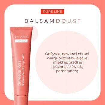 Sylveco Pure Line, balsam do ust, Orange Kiss, 15 ml