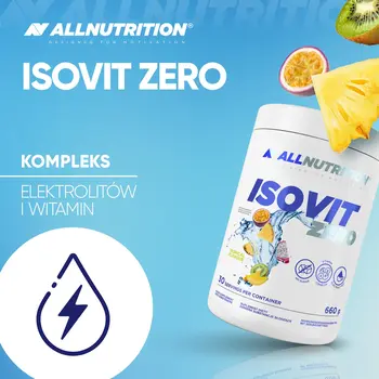 Allnutrition Isovit Zero, proszek, smak jabłko - malina, 660 g