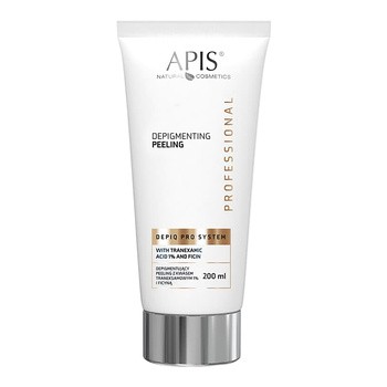 APIS, Depiq Pro System, depigmentujący peeling z kwasem traneksamowym 1% i ficyną, 200 ml
