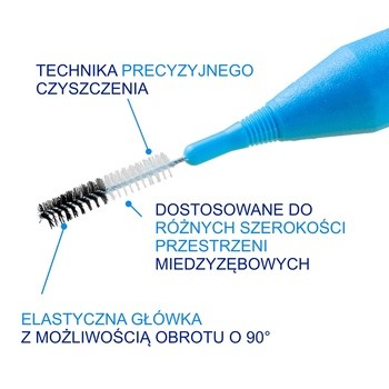 Elgydium Clinic Mono Compact 1, szczoteczka międzyzębowa, 4 szt.