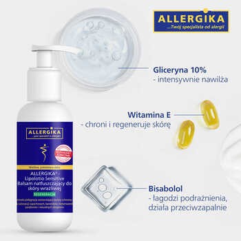 Allergika Lipolotio Sensitive, balsam natłuszczający do skóry wrażliwej, 200 ml