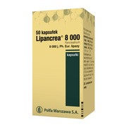 Lipancrea, 8000 j. lipazy, kapsułki, 50 szt.