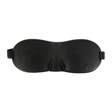 Waya 3D, opaska na oczy do spania, czarna, 1 szt.