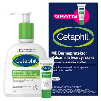 Cetaphil MD Dermoprotektor, balsam do twarzy i ciała, 236ml + mini produkt