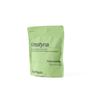 SuperPauza Kreatyna Super energia, proszek, smak zielone jabłko, 255 g