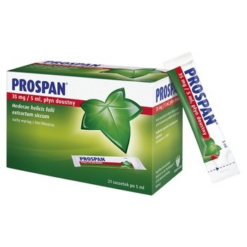 Prospan, 35 mg/5 ml, płyn doustny, 21 saszetek