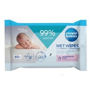 Canpol Babies, chusteczki nawilżane dla niemowląt i dzieci, 99% wody, 60 szt. https://azcdn.doz.pl/image/d/product/54d61cff-scale-180x180.png