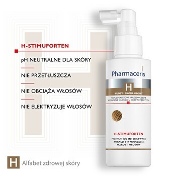 Zestaw Pharmaceris H, specjalistyczny szampon stymulujący wzrost włosów, 250 ml + preparat do intensywnej kuracji stymulującej wzrost włosów, 125 ml