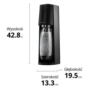 SodaStream, Saturator Terra, czarny, 60L