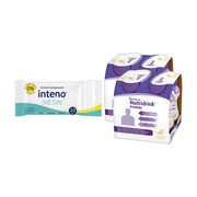 Zestaw 2x Nutridrink Protein, smak waniliowy, płyn, 4 x 125 ml + INTENO Soft Care, chusteczki pielęgnacyjne, 10 szt.