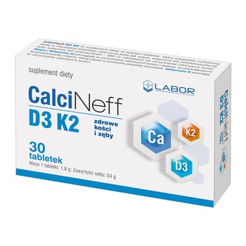 CalciNeff D3 K2, tabletki, 30 szt.