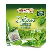 Big-Active, Zielona herbata w torebkach, Pure Green, 60 g (1,5 g x 40 szt.)