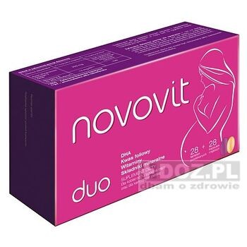 Novovit Duo, tabletki powlekane 28 szt + kapsułki miękkie, 28 szt.