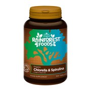 Rainforest Foods Chlorella & Spirulina BIO, tabletki, 300 szt.        