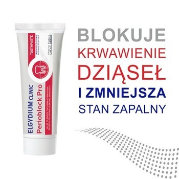 Zestaw Eludril Classic, płyn do płukania jamy ustnej, 500 ml + Elgydium Clinic Perioblock Pro, pasta do zębów, 50 ml
