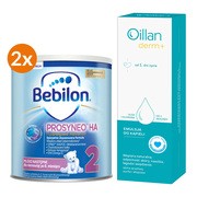 Zestaw, Bebilon Prosyneo HA 2, mleko następne dla niemowląt po 6. miesiącu, 2 x 400 g + Oillan Derm+, emulsja do kąpieli, 200 ml https://azcdn.doz.pl/image/d/product/ee68901c-scale-180x180.png