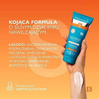 Pharmaceris S Cica Sensitive, kojąco-regenerujący balsam po opalaniu, 200 ml