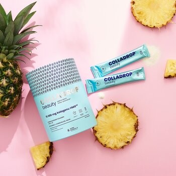 Colladrop Beauty, Kolagen HMG 10000 mg, saszetki z proszkiem, smak ananasowy, 30 szt.
