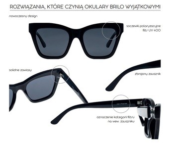 Brilo, okulary przeciwsłoneczne, damskie, model RE S689-2