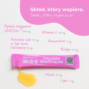 Twój Cel To Collagen Beauty Glow, saszetki z płynem, 15 ml x 30 szt.