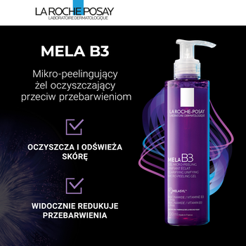 La Roche-Posay Mela B3, mikro-peelingujący żel oczyszczający przeciw przebarwieniom, 200 ml