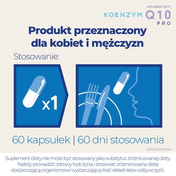 NutroPharma Koenzym Q10 PRO, kapsułki, 60 szt.