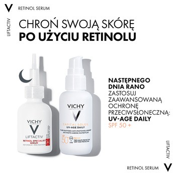Vichy Liftactiv Retinol Specialist, serum redukujące zmarszczki, na noc, 30 ml