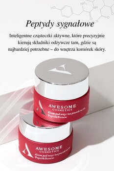 Awesome Cosmetics Pepti&More, Pepti&Rise, krem pod oczy i na powieki na dzień, 10 ml + Pepti&Renew, krem pod oczy i na powieki na noc, 10ml