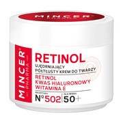 Mincer Pharma Retinol No 502, ujędrniający, półtłusty krem do twarzy 50+, 50 ml        