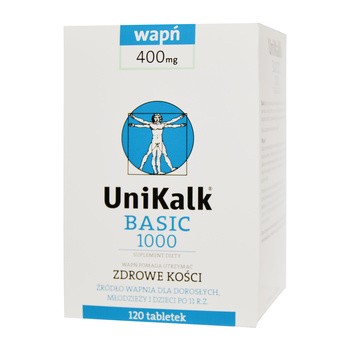 UniKalk Basic 1000, tabletki, 120 szt.