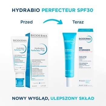 Bioderma Hydrabio Perfecteur, nawilżający fluid rozświetlający SPF 30, 40 ml