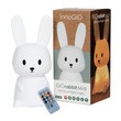 InnoGIO, Silikonowa lampka nocna dla dzieci królik średni GIOrabbit Midi GIO-136, 1 szt.