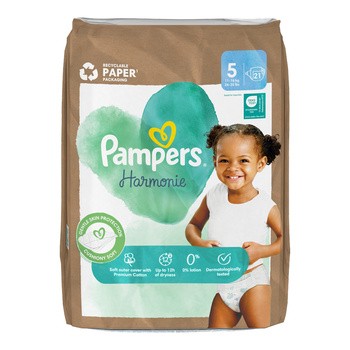 Pampers Harmonie 5, (11-16 kg), pieluszki jednorazowe, 21 szt.