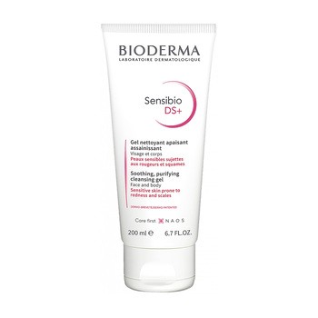 Bioderma Sensibio DS+, żel oczyszczający do skóry zaczerwienionej i z ŁZS, 200 ml