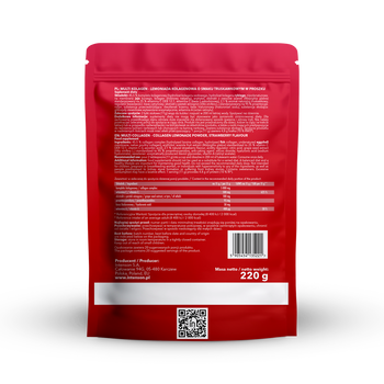 Intenson Multi Kolagen Lemoniada, proszek, smak truskawkowy, 220 g