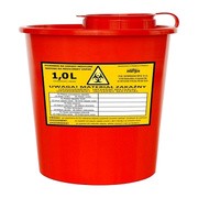 alt Pojemnik na odpady szpitalne 1 litr Pojemnik ( wiaderko ) na medyczne odpady skażone 1 litr