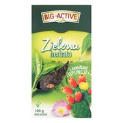 Big-Active, Zielona herbata z opuncją, liściasta, 100 g