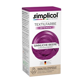 Simplicol, barwnik do tkanin Intensywny, zmysłowa jagoda, 1 szt.