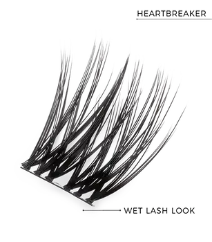 Nanolash DIY Eyelash Extensions, kępki rzęs, Heartbreaker, 36 szt.
