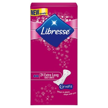 Libresse, Extra Long with Vit. E, wkładki higieniczne, 24 szt.