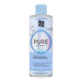 AA Pure Derma, normalizująca woda micelarna, 400 ml