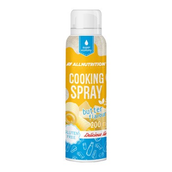 Allnutrition Cooking Spray Butter Oil, olej rzepakowy w sprayu z aromatem masła, 200 ml