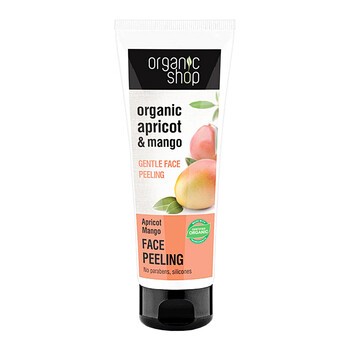 Organic Shop, peeling do twarzy, delikatny, morela i mango, 75 ml