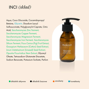 Mokosh odżywczo-nawilżający żel do mycia twarzy, figa, travel, 90 ml