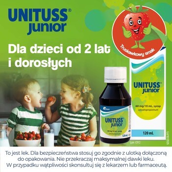 Unituss Junior, 60 mg/10 ml, syrop, 120 ml
