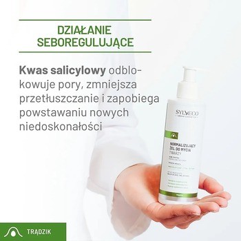 Sylveco Dermo Trądzik, normalizujący żel do mycia twarzy, 200 ml